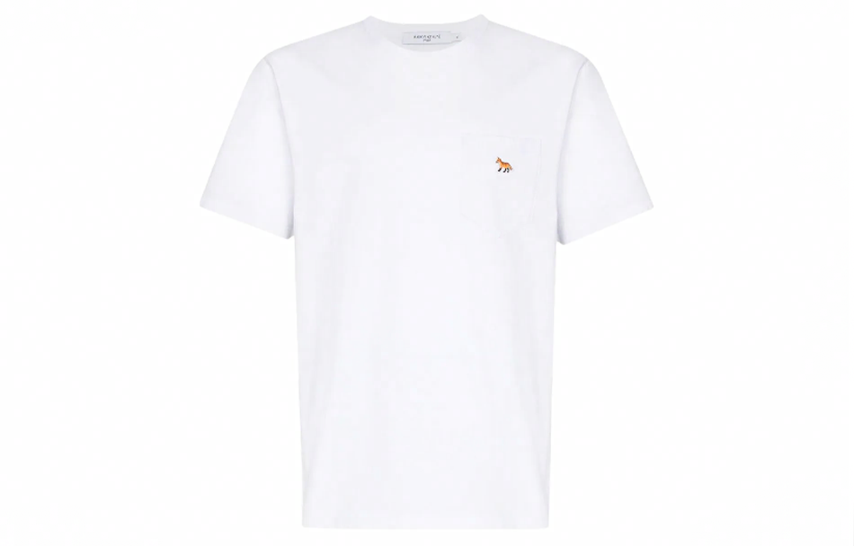 Мужская футболка Maison Kitsune SS22 (белая)