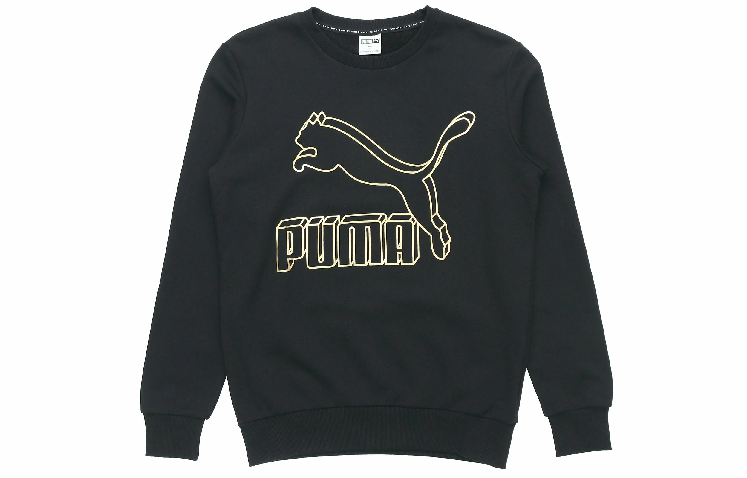 Мужская худи PUMA Classics logo (черная) — фото 1