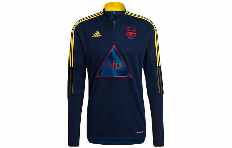 Мужская толстовка adidas Afc Hu Tr Top (синяя) — фото 1
