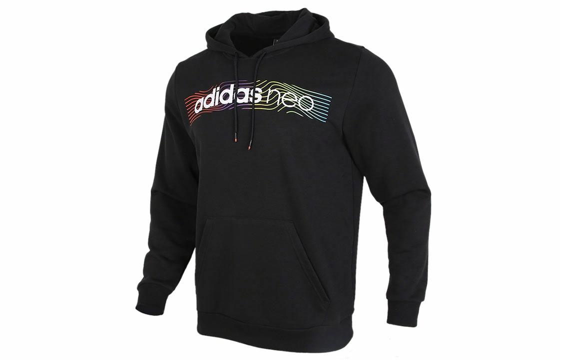 Мужское худи adidas neo M Fav Nn Hd 1 logo (черное) — фото 1