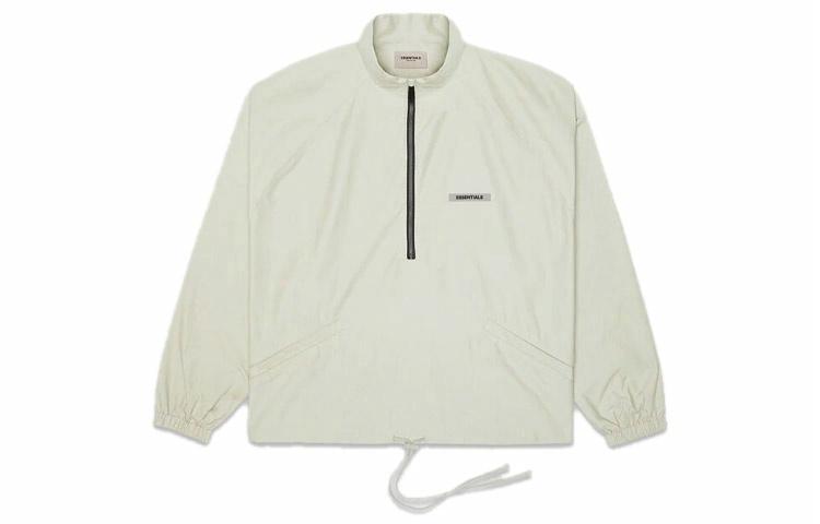 Худи Fear of God Essentials FW20 Half Zip (/ серо-зеленое)