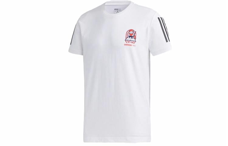 Мужская футболка adidas neo tee12020T (белый) — фото 1