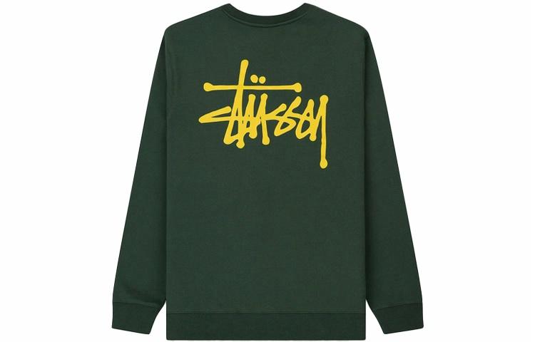 Худи Stussy Basic Crew hoodie (черный) — фото 7