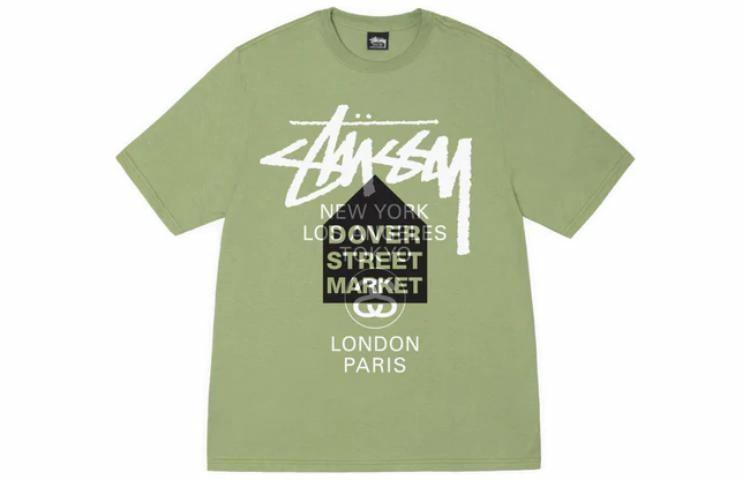 Футболка Stussy x DSM world tour tee (черная) — фото 14