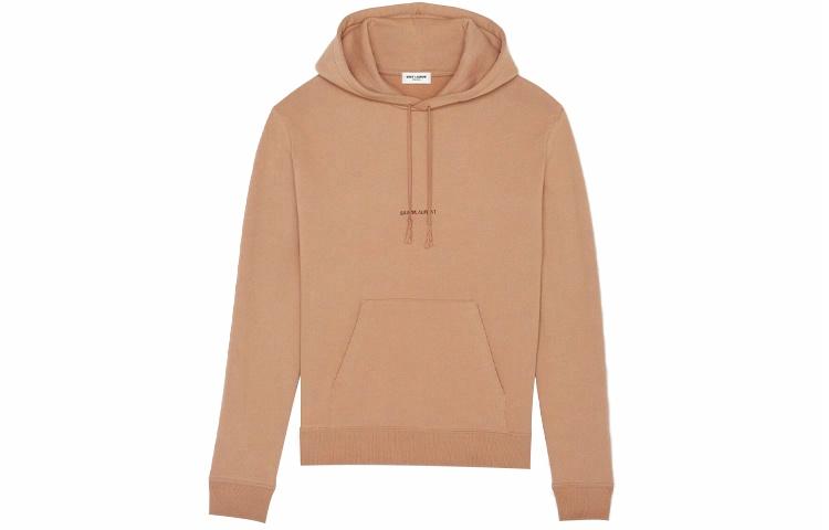 Мужское худи SAINT SAINT LAURENT Logo (бежевое)