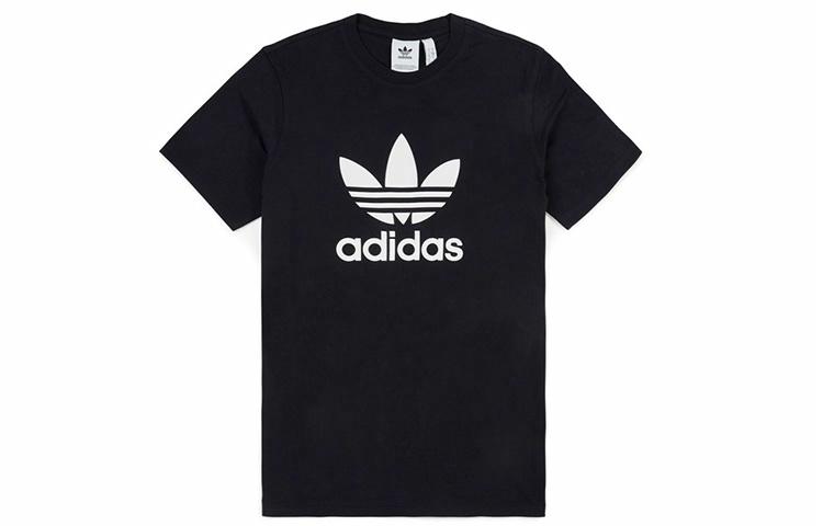 Мужская футболка adidas originals Trefoil (черная) — фото 1