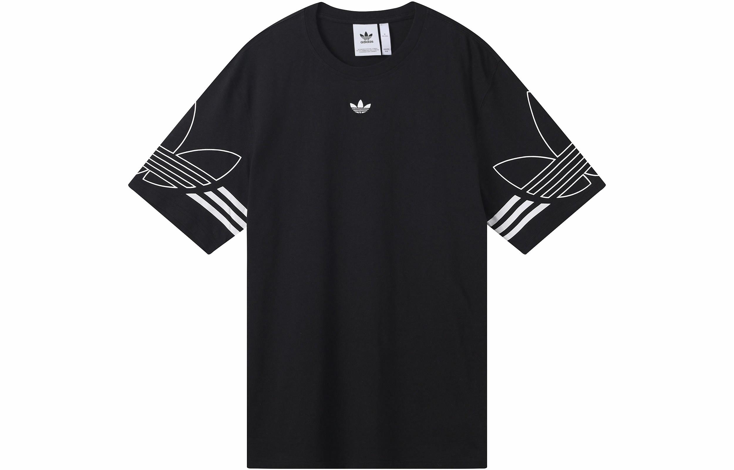 Мужская футболка adidas originals Outline Tee (черная) — фото 1
