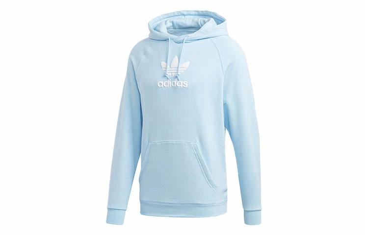 Мужское худи adidas (голубое) — фото 1