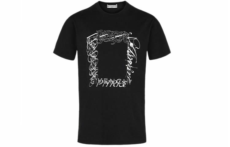 Мужская футболка Givenchy Logo (черная)