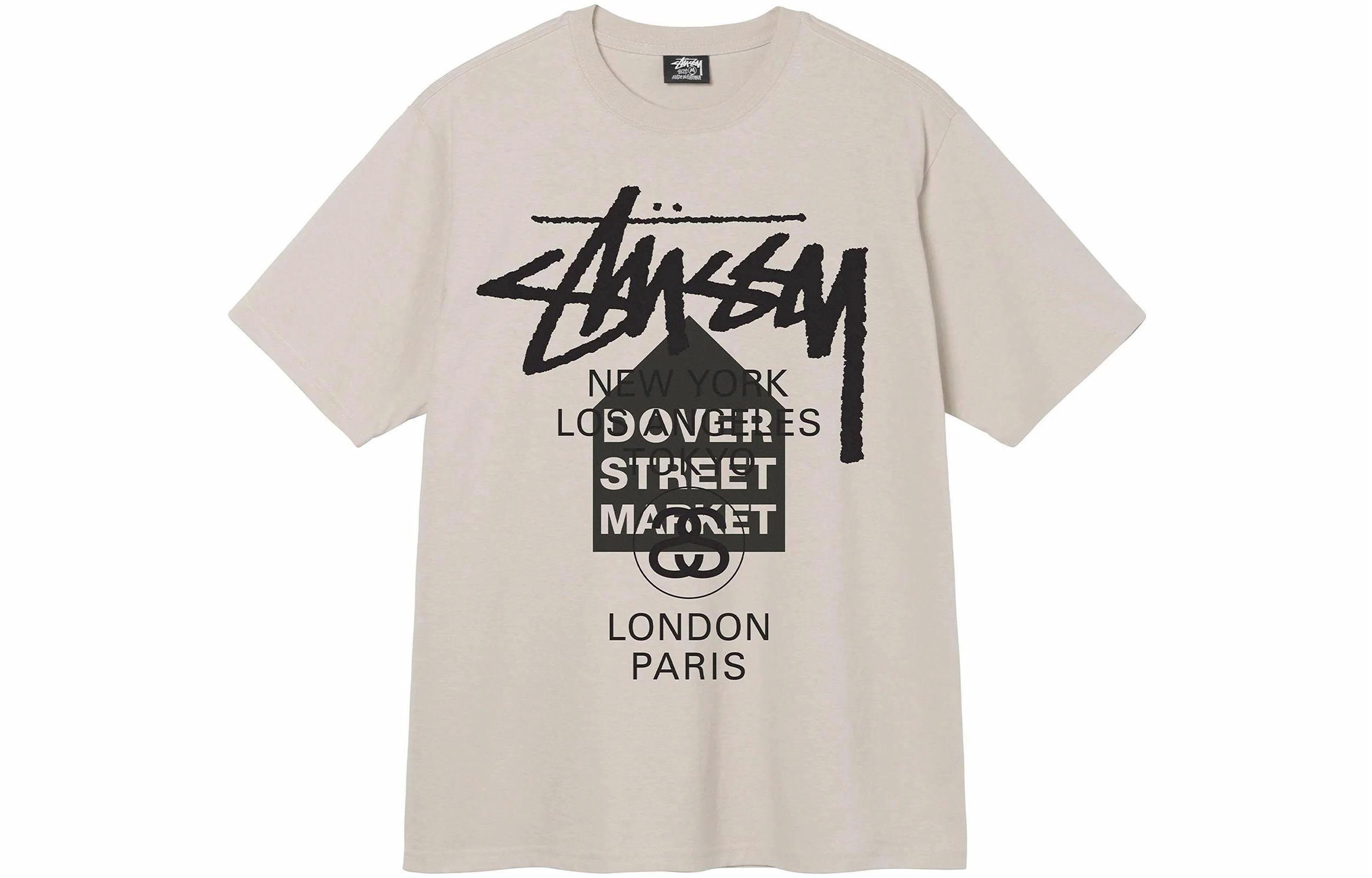 Футболка Stussy x DSM world tour tee (черная) — фото 13