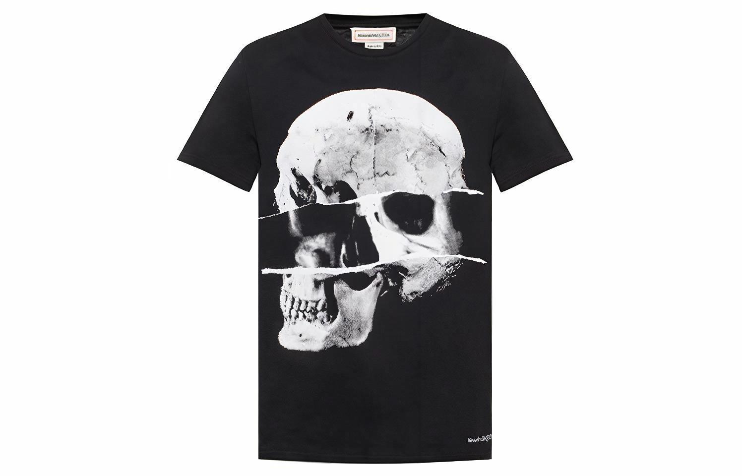 Мужская футболка Alexander McQueen (черная)