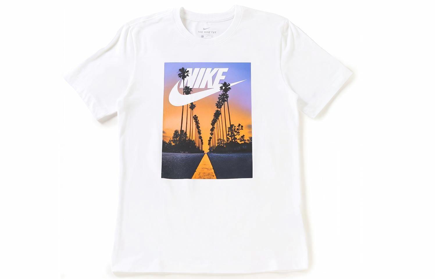 Мужская футболка Nike AS M NSW Tee Sunset Palm (белая) — фото 1