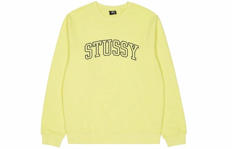 Мужское худи Stussy Outline Crew (черное) — фото 6