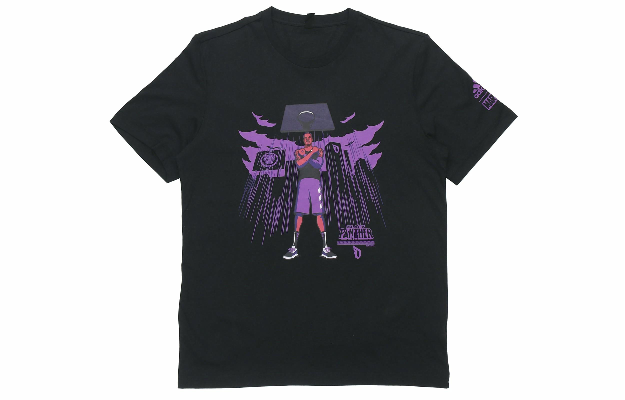 Мужская футболка adidas x Marvel DAME BLK PNTHR T (черная) — фото 1