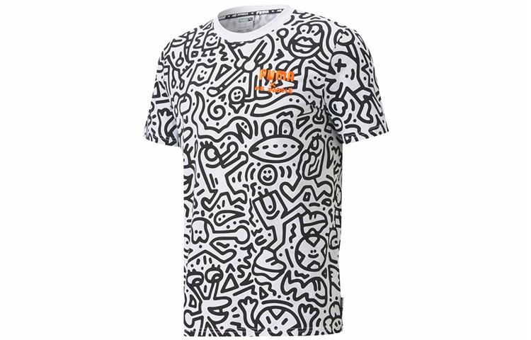 Мужская футболка PUMA x Mr doodle Aop Tee T (белая) — фото 1