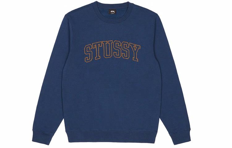 Мужское худи Stussy Outline Crew (черное) — фото 11