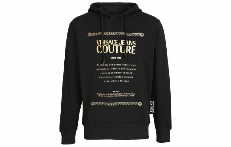 Мужское худи Versace Jeans Couture (черное)