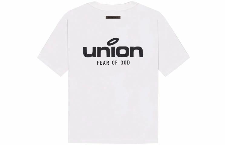 Футболка Fear of God Essentials x Union LA (белая)