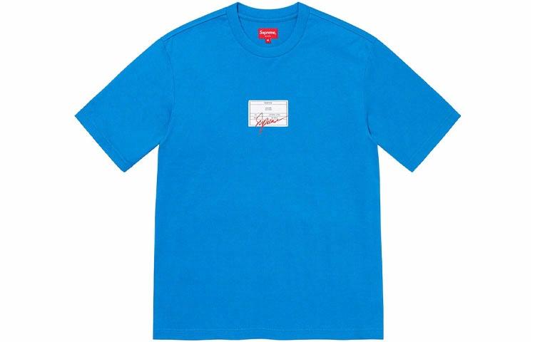 Футболка Supreme SS21 Week 9 Signature Label (белая) — фото 2