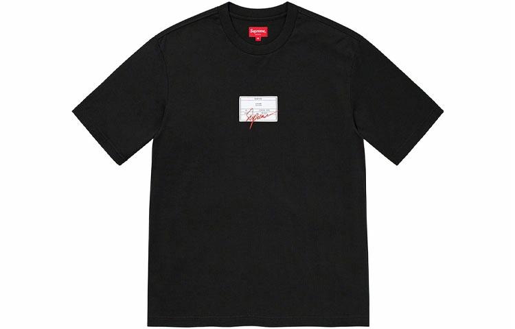 Футболка Supreme SS21 Week 9 Signature Label (белая) — фото 1