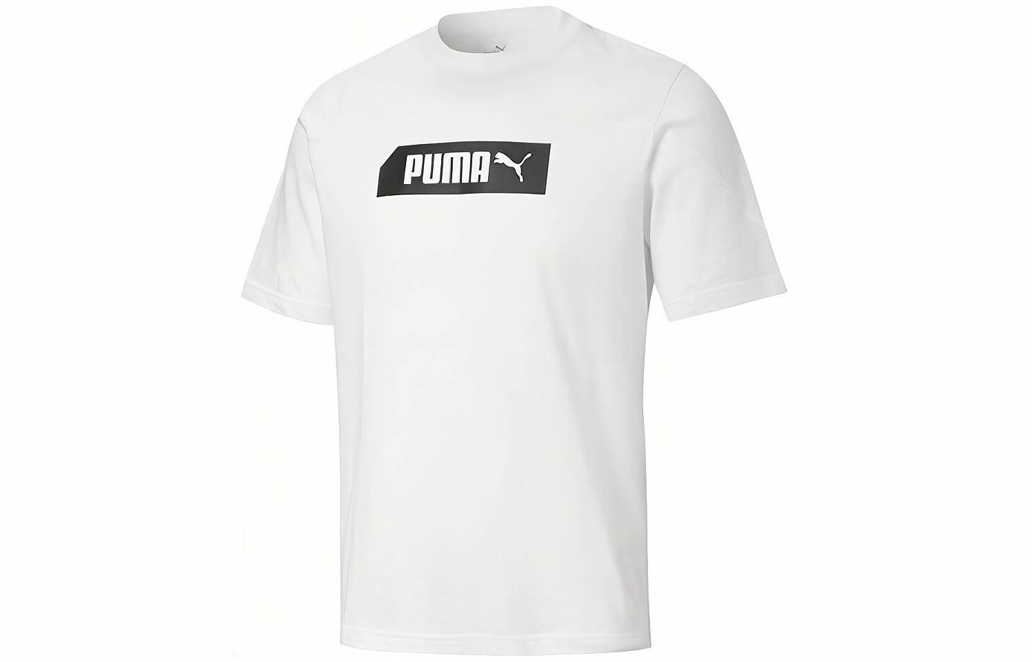 Мужская футболка PUMA Американское ретро (белая) — фото 1