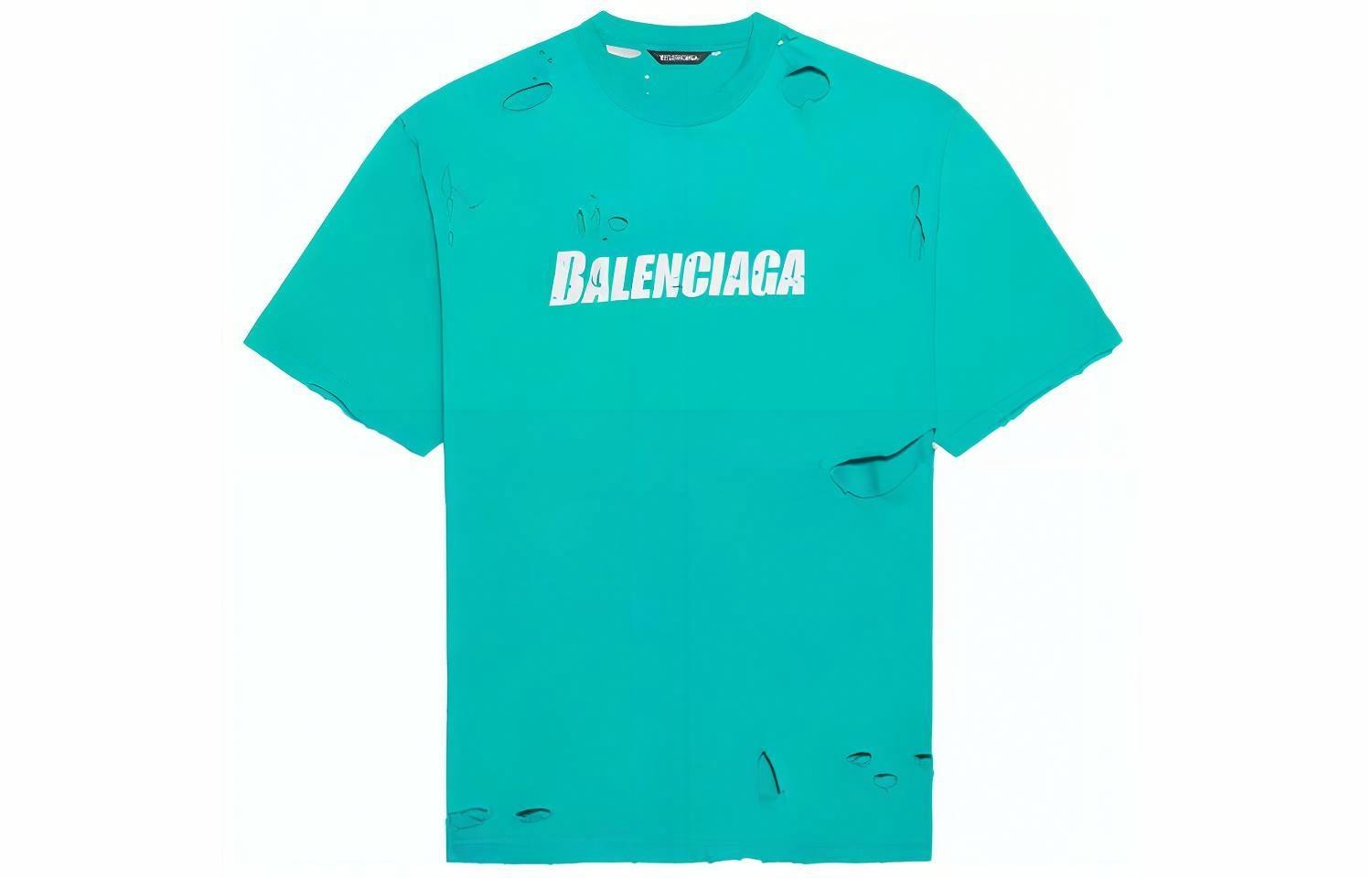 Мужская футболка Balenciaga (зеленая)