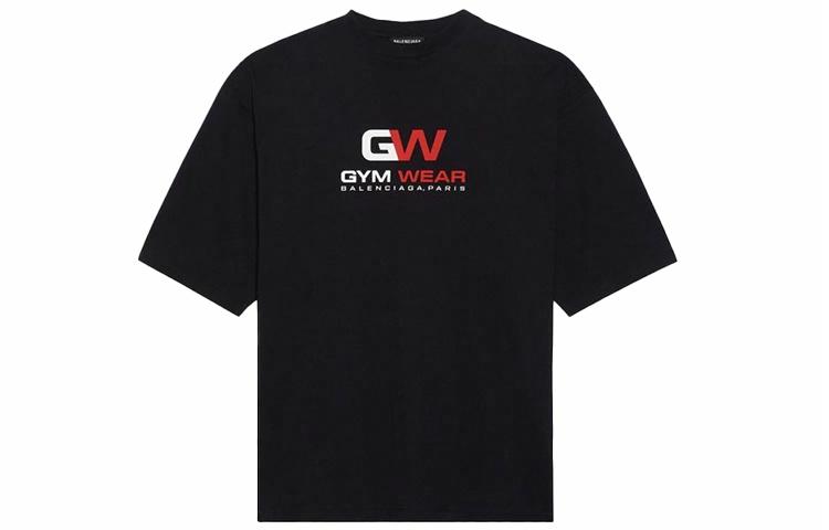 Мужская футболка Balenciaga Gym Wear Tee (черная)