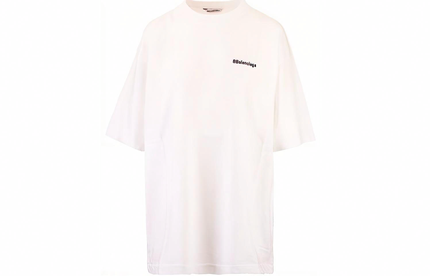 Мужская футболка Balenciaga Logo (белая)