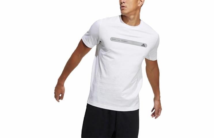 Мужская футболка adidas Logo Tee (белая) — фото 1