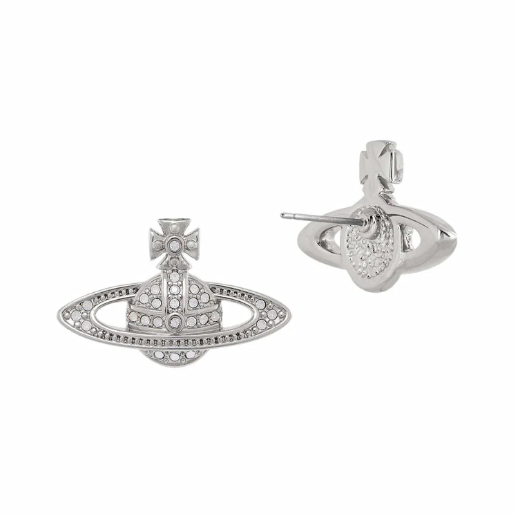 Серьги Vivienne Vivienne Westwood mini bas relife (серебряные)