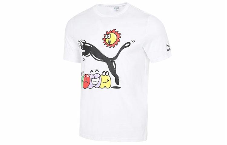 Мужская футболка PUMA Summer Streetwear (белая) — фото 1