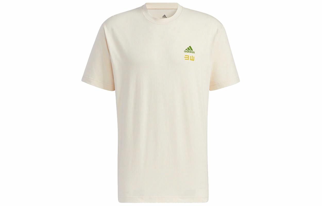 Футболка adidas Iseem Gfx Tee T (молочный) — фото 1
