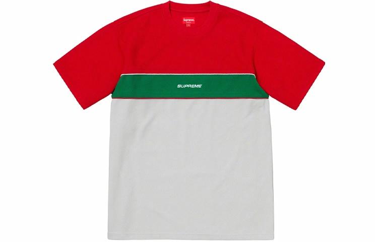 Футболка Supreme SS19 Piping Practice S/S Top logoT (красная) — фото 1