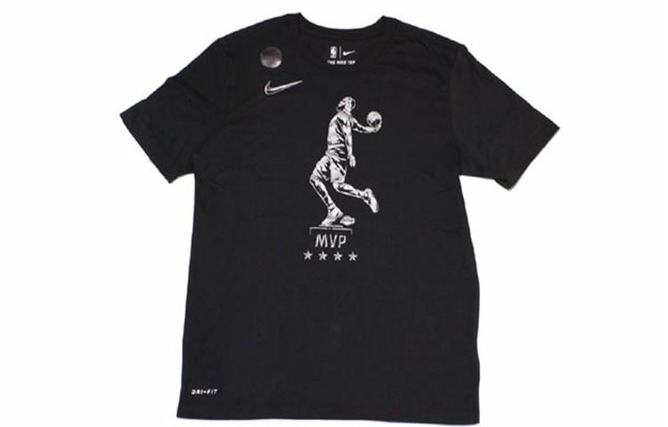 Мужская футболка Nike DRI-FIT (черная) — фото 1