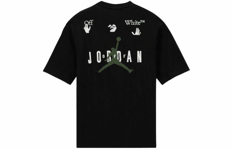 Мужская футболка Jordan × OFF-WHITE (черная)