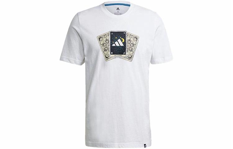 Мужская футболка adidas Tarot Bos M (белая) — фото 1