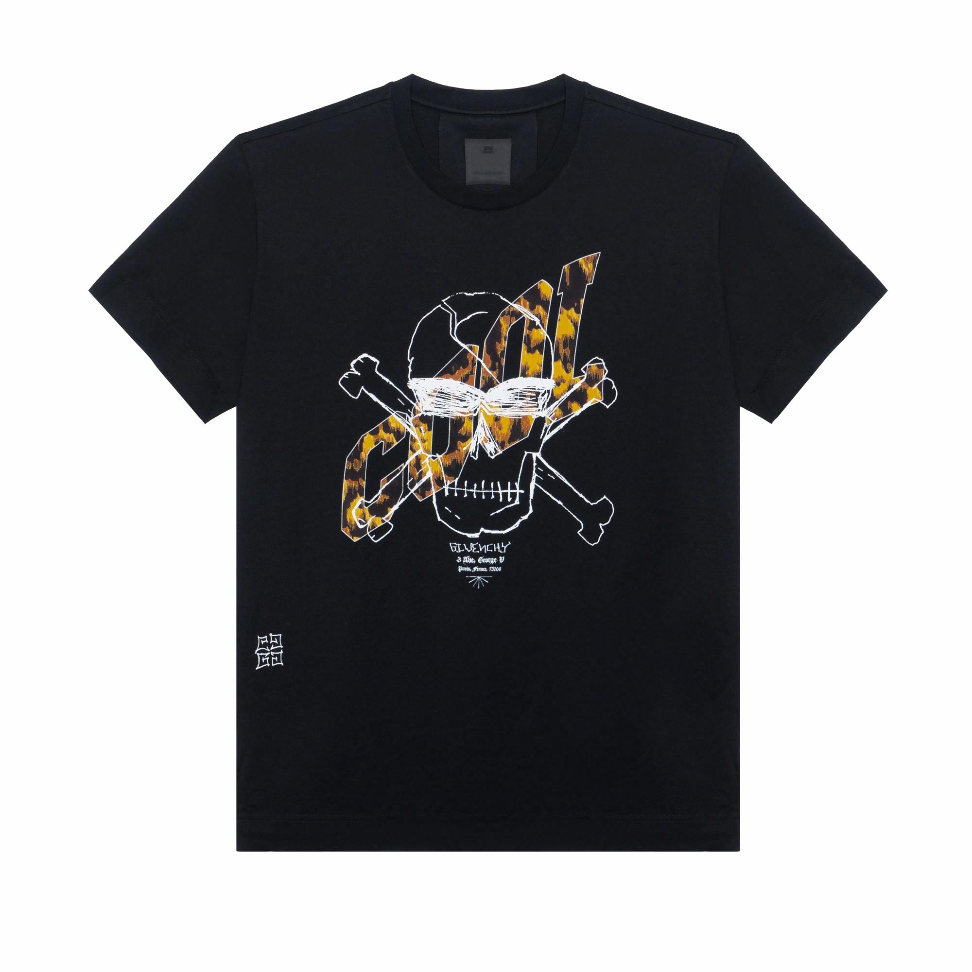 Мужская футболка Givenchy BM713X3Y6B-001 (черная)