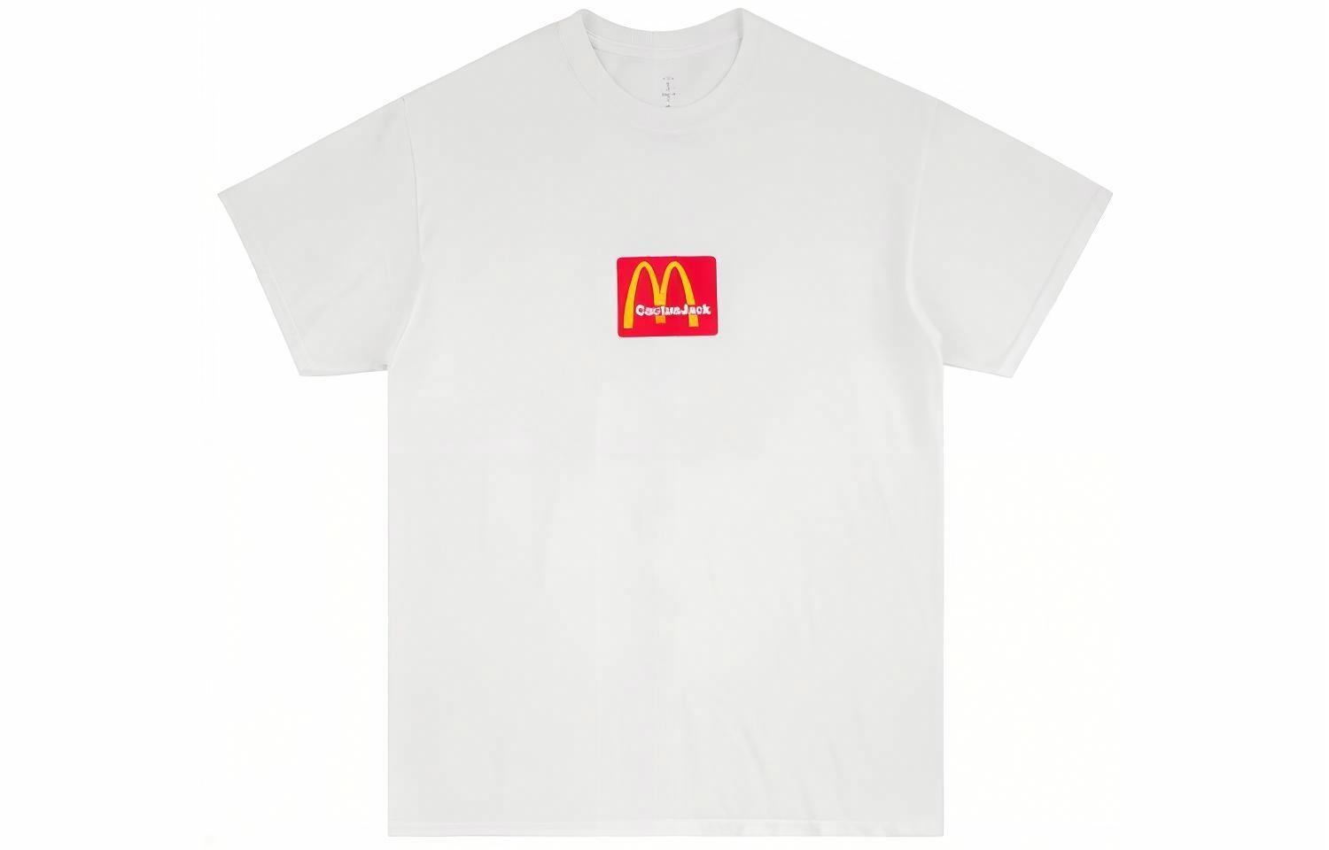 Футболка Travis Scott Cactus Jack x Mcdonald (белая)