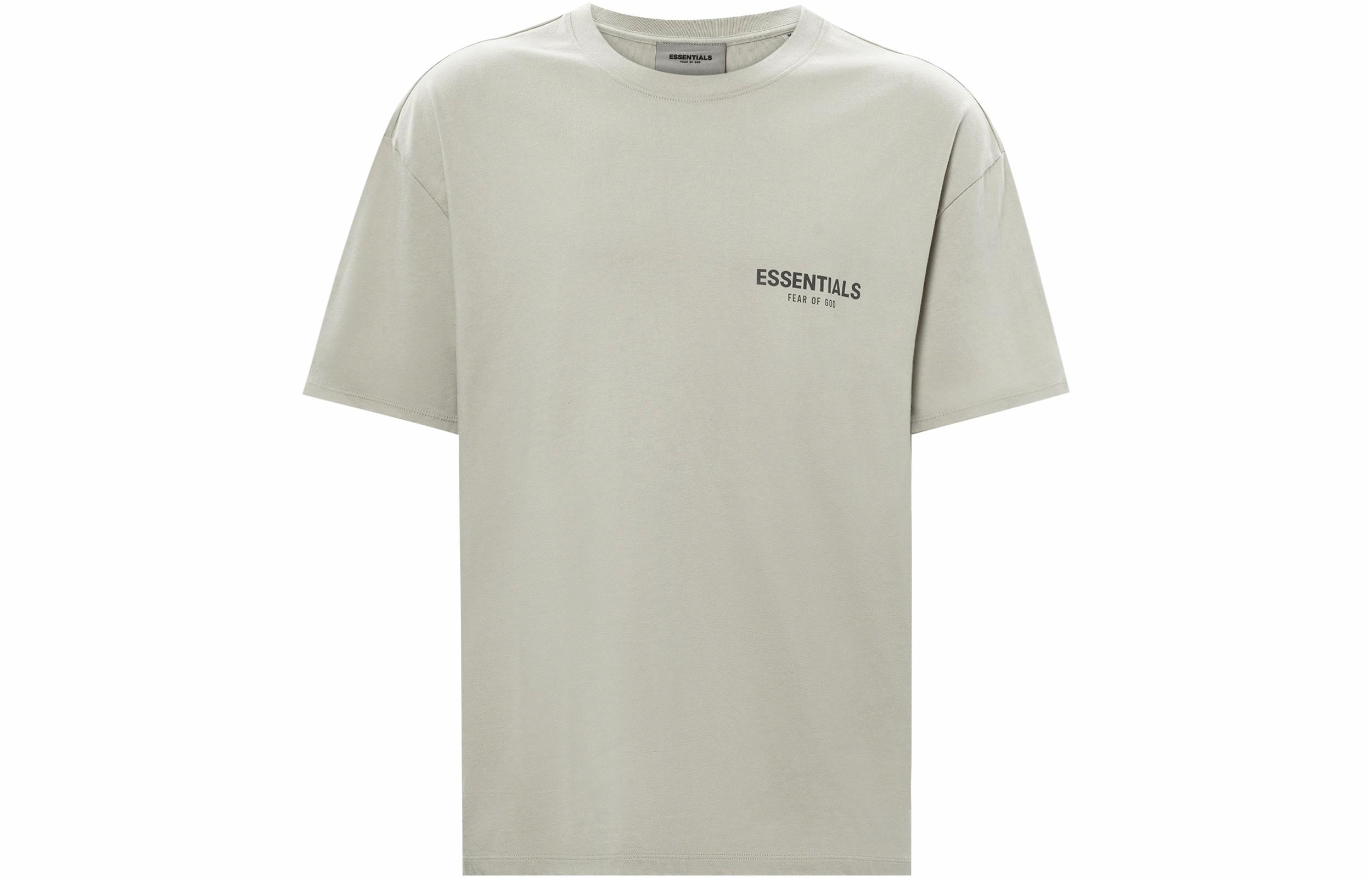 Мужская футболка Fear of God Essentials FW21 T-Shirt (бежевая)