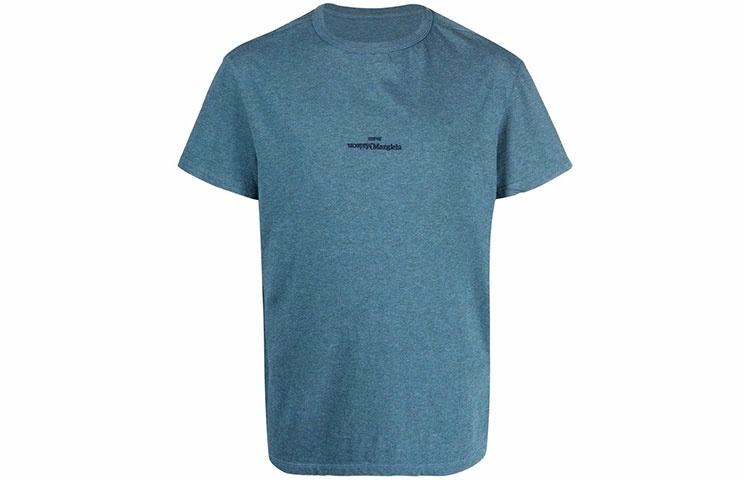 Мужская футболка Maison Margiela T-shirt (синяя)