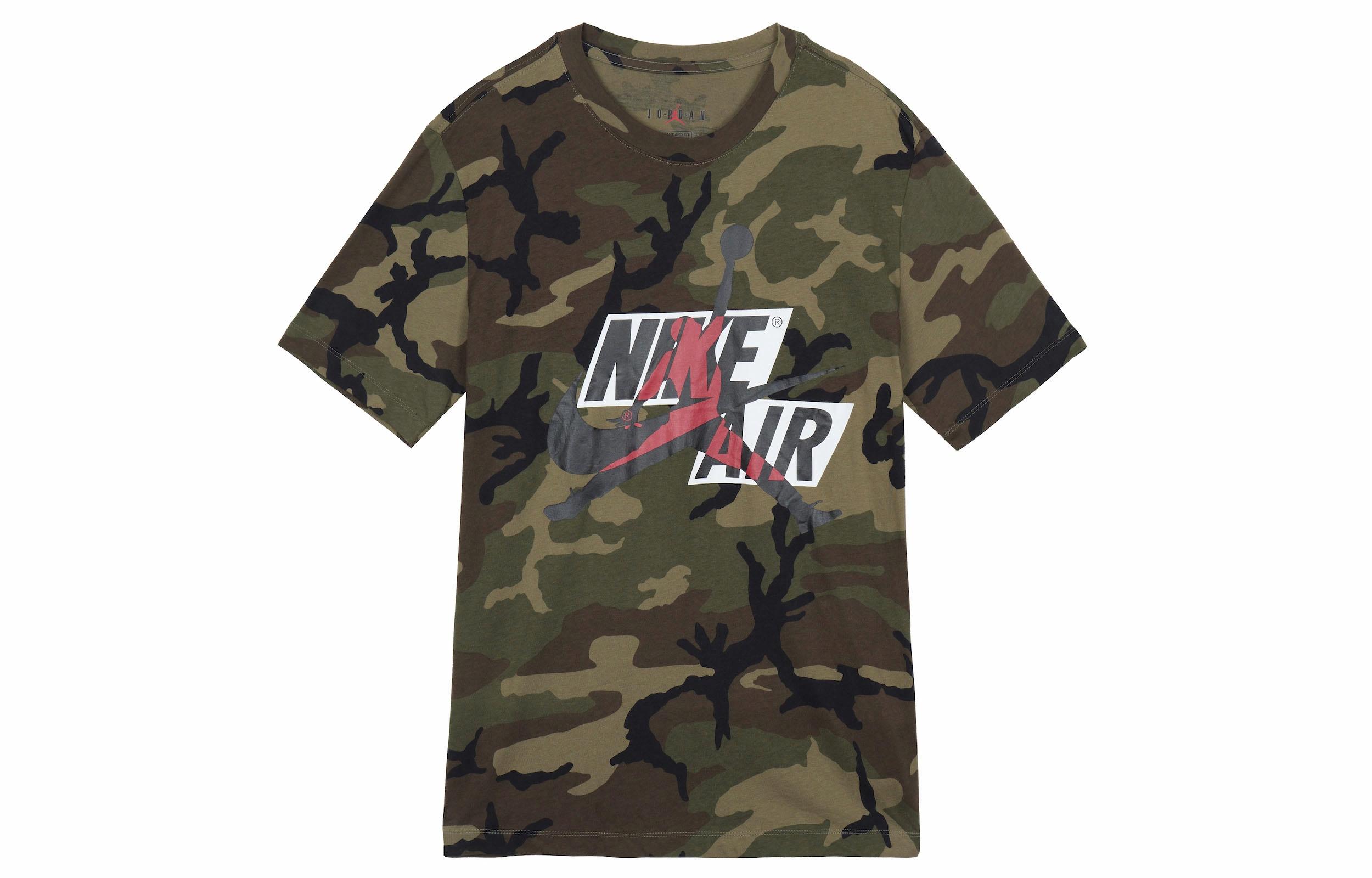 Мужская футболка Jordan Jumpman Classics Camo (оливковая)