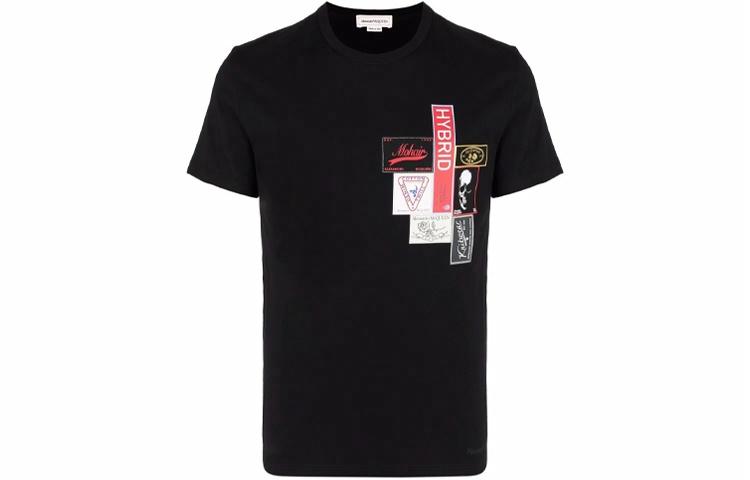 Мужская футболка Alexander McQueen (черная)