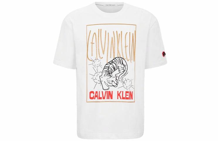 Футболка CALVIN KLEIN год тигра (белая)