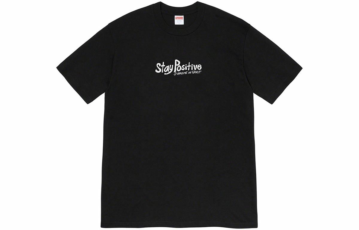 Футболка Supreme Week 1 Stay Positive Tee (черная)
