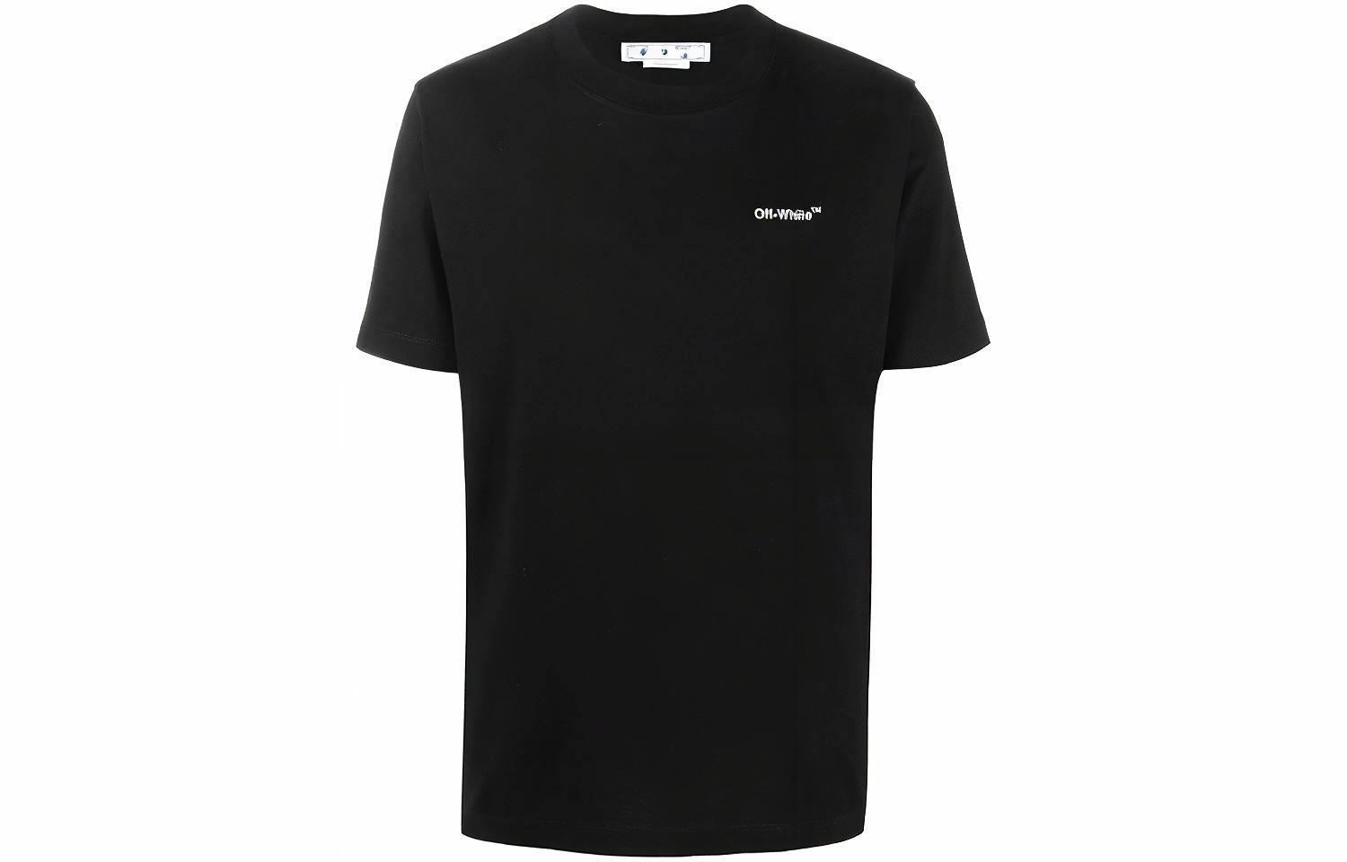Мужская футболка OFF-WHITE SS22 LogoT (черная)