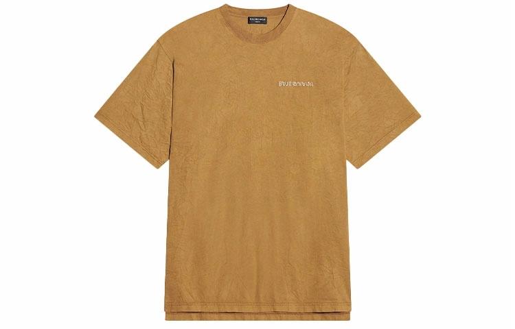 Мужская футболка Balenciaga (бежевая)