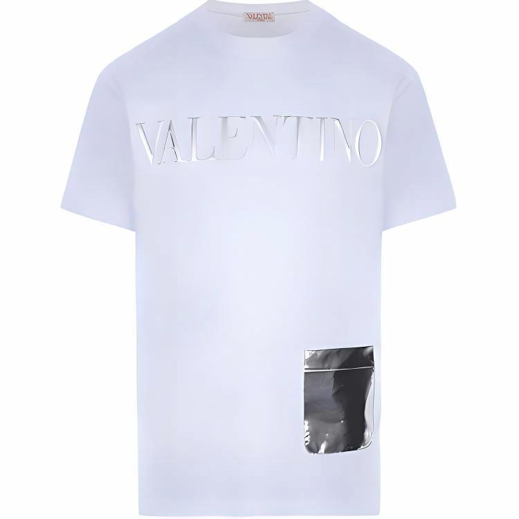 Мужская футболка Valentino Logo (белая)