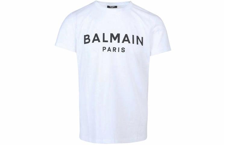 Мужская футболка BALMAIN T-Shirt (белая)