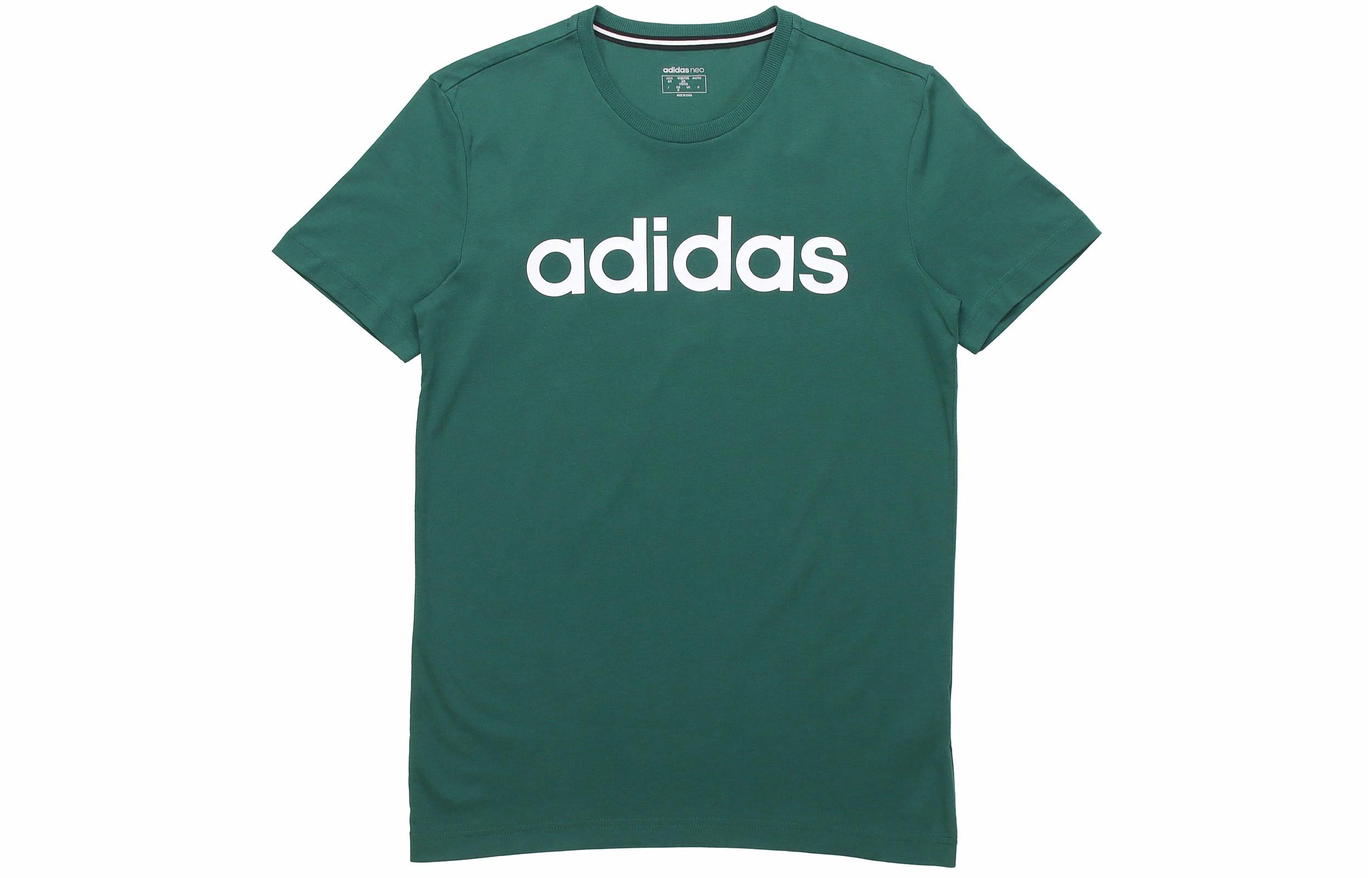 Мужская футболка adidas neo T (зеленая) — фото 1
