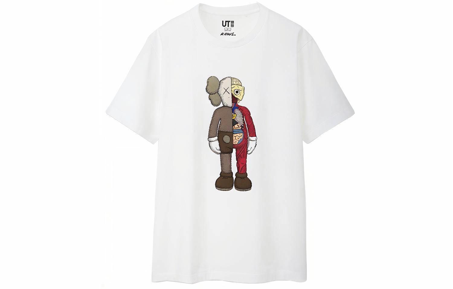 Футболка UNIQLO x KAWS (белая) — фото 1